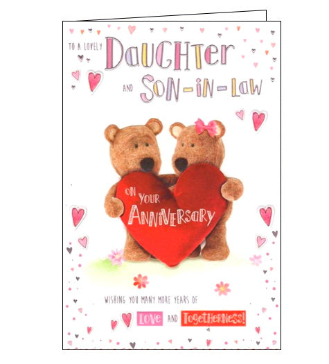 Chuck's Card-O-Rama - Happy Anniversary Card For Son And Daughter-in-Law - MADE In USA Greeting Card - Premium Card Stock, Envelope Included - 5'' X - View #2