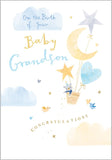 Birth of baby Grandson card
