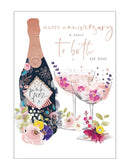 A toast to both of you - Anniversary card