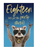Let's get this party started! - 18th Birthday card