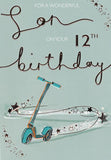 For a wonderful Son - 12th Birthday card