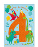 Dinosaur Roar - 4th Birthday card