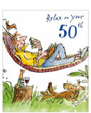 50th birthday - Quentin Blake card