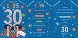 Born in 1995 - 30th birthday card
