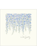 Wisteria - sympathy card