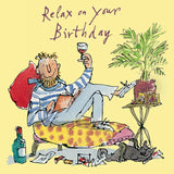 Relax on Your Birthday - Quentin Blake birthday card