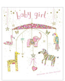 Dreaming Sweetly - baby girl card