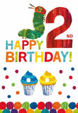 The Very Hungry Caterpillar - 2nd birthday card