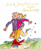 Son and Daughter-in-Law - Quentin Blake Anniversary card