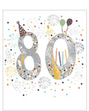 80th birthday card