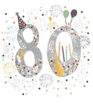 80th birthday card