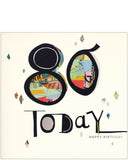 80th Birthday card