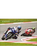 Motorbike racing - Birthday card
