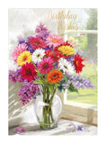 Vase of flowers - Birthday card