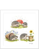 Hedgehog harmony - Bree Merryn blank greeting card