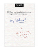 My bladder - funny blank greeting card