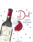 Dad, a toast to you - Birthday card