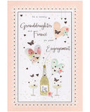 Granddaughter and Fiance on Your Engagement card