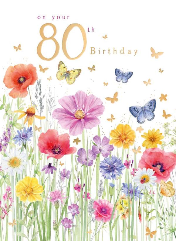 On your  80th -  birthday card
