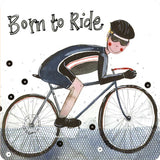 Born to Ride Alex Clark coaster - fun gift for cyclists
