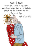 One I Love - Camilla and Rose funny romantic card