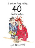 Add more gin! - Camilla and Rose funny 40th Birthday card