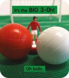 Subbuteo football  - 30th birthday card