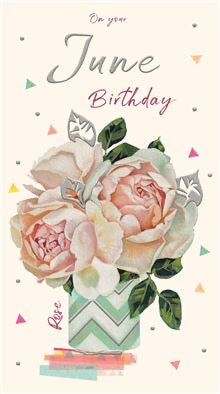 On Your June Birthday card