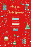 Bright and Merry Wishes - Christmas card