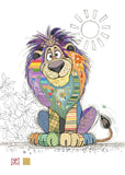 Louis Lion - Bug Art greetings cards