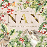 Nan at Christmas card