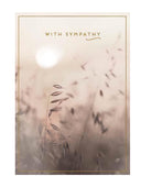 With sympathy card
