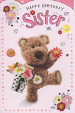 Happy Birthday Sister - Barley the Brown Bear card