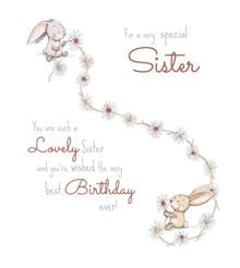 Special sister  birthday card