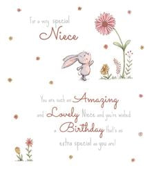Special Niece - Barley Bear Birthday card