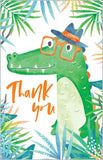 Tiger and Crocodile - pack of 8 thank you cards