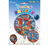 You're 13 (blue) - Helium Filled Balloon