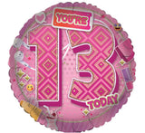 You're 13 (pink) - Helium Filled Balloon