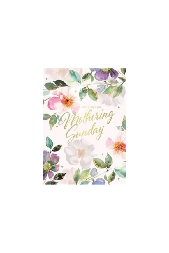 With love on Mothering Sunday  card