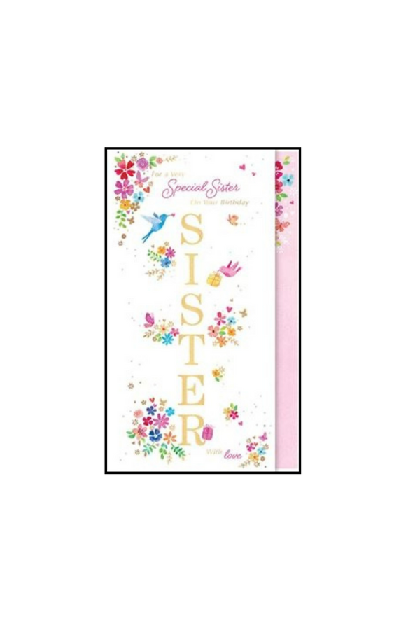 For a very special Sister - birthday card