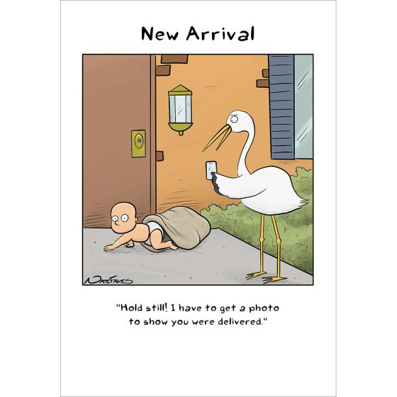 New arrival  - new baby card