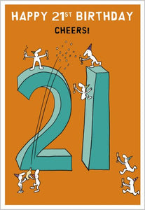 Cheers - 21st Birthday card