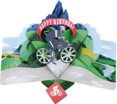 Cycling - 3d Second Nature pop up card