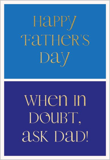 Ask Dad! - Father's Day card