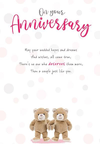 On your Anniversary card