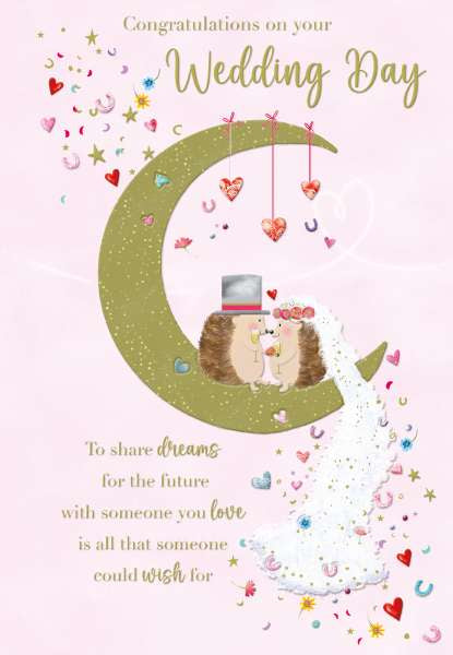 Share dreams for the future - Wedding card