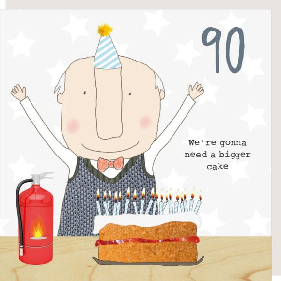 90th birthday, - Rosie Made a Thing card
