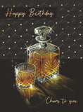 Whiskey - birthday card