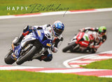 Motorbike racing - Birthday card