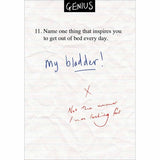 My bladder - funny blank greeting card